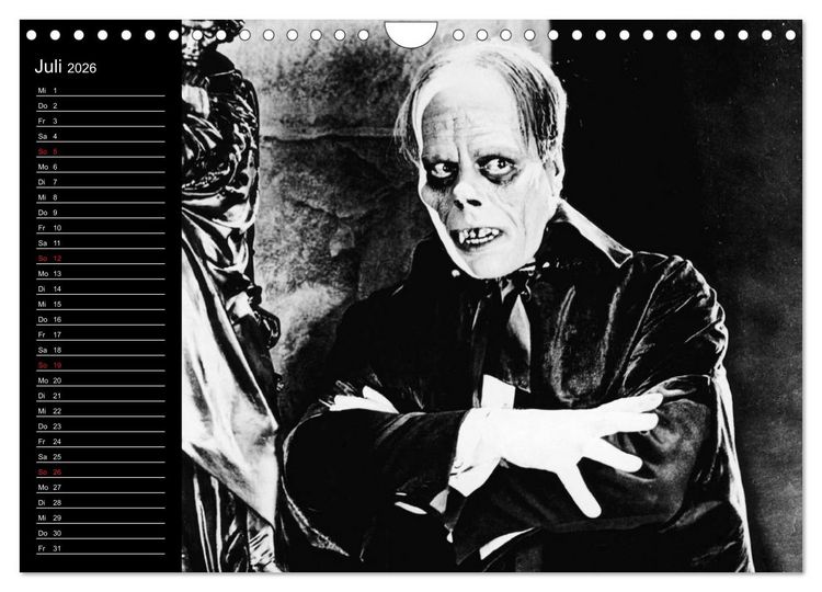 Produktbild: Kultfilme - schwarz-wei&szlig;e Klassiker (Wandkalender 2026 DIN A4 quer), CALVENDO Monatskalender