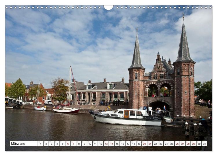 Produktbild: Hausbooturlaub Niederlande - Friesland und Groningen (Wandkalender 2027 DIN A3 quer), CALVENDO Monatskalender