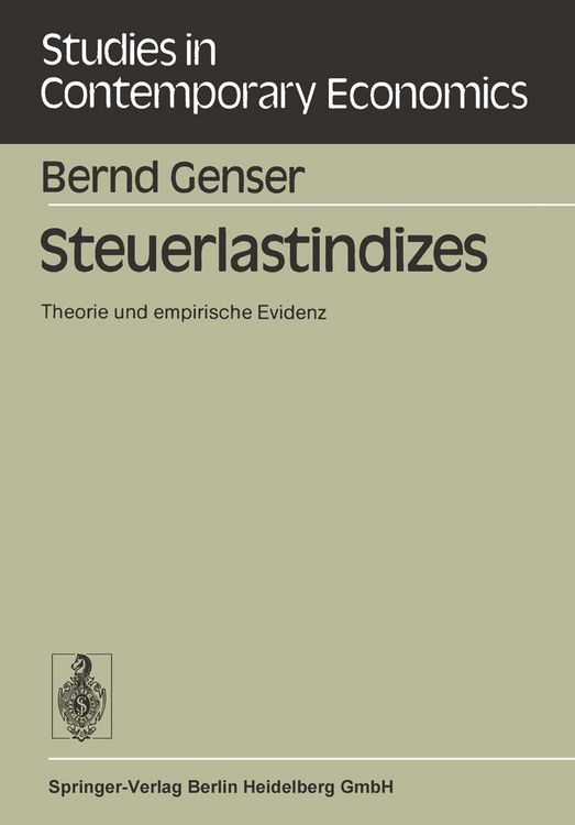 Produktbild: Steuerlastindizes