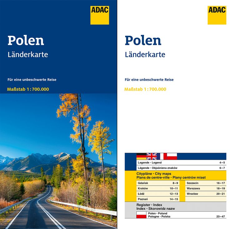 Produktbild: ADAC L&auml;nderkarte Polen 1:700.000