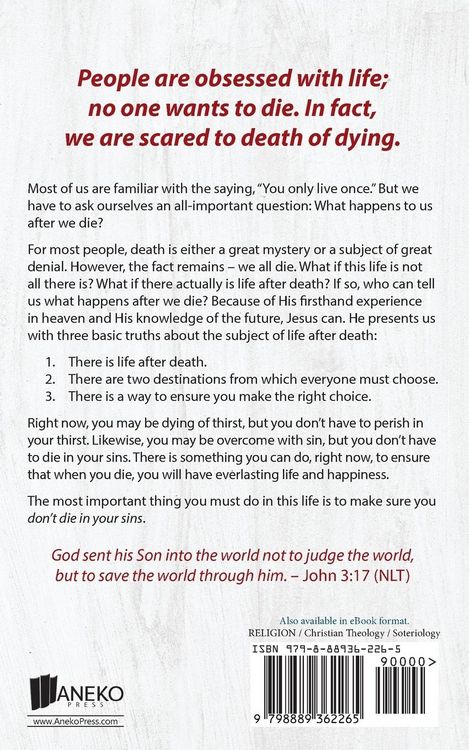 Produktbild: Don't Die in Your Sins