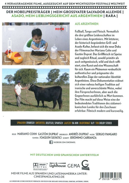 Produktbild: Asado, mein Lieblingsgericht aus Argentinien,1 DVD