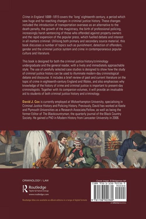 Produktbild: Crime in England 1688-1815