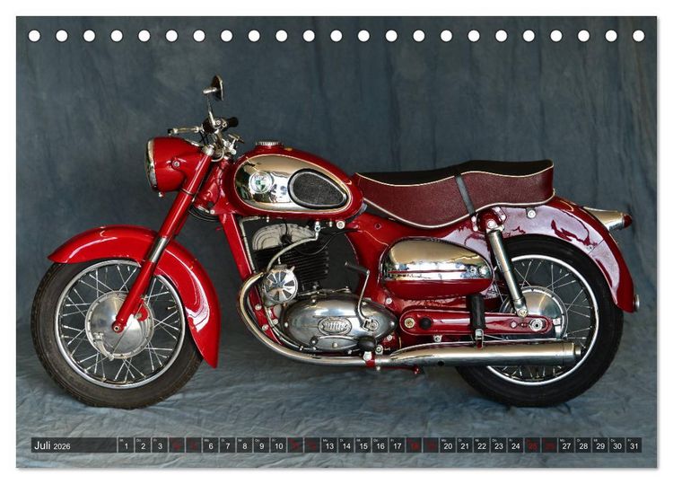 Produktbild: Puch 250 SGS Motorrad - Oldie aus &Ouml;sterreich (Tischkalender 2026 DIN A5 quer), CALVENDO Monatskalender