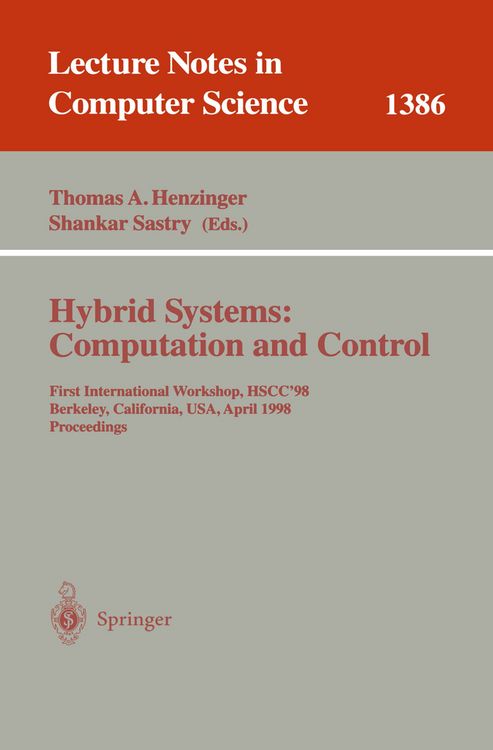 Produktbild: Hybrid Systems: Computation and Control