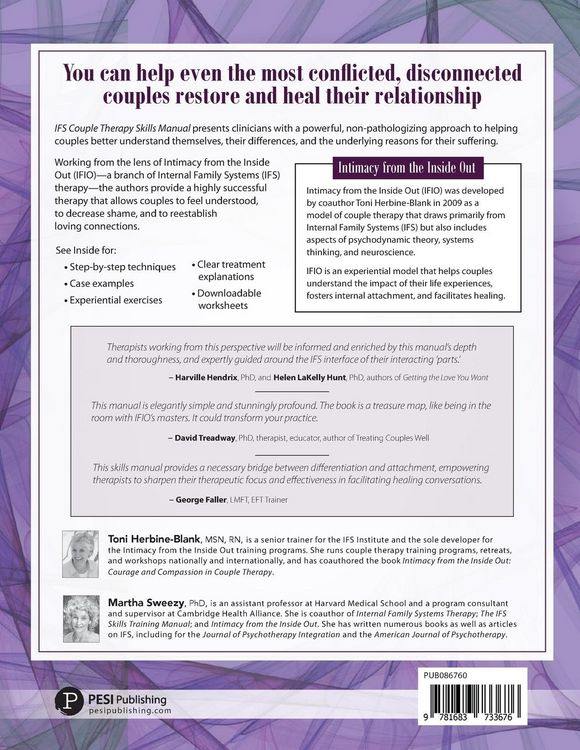 Produktbild: Internal Family Systems Couple Therapy Skills Manual