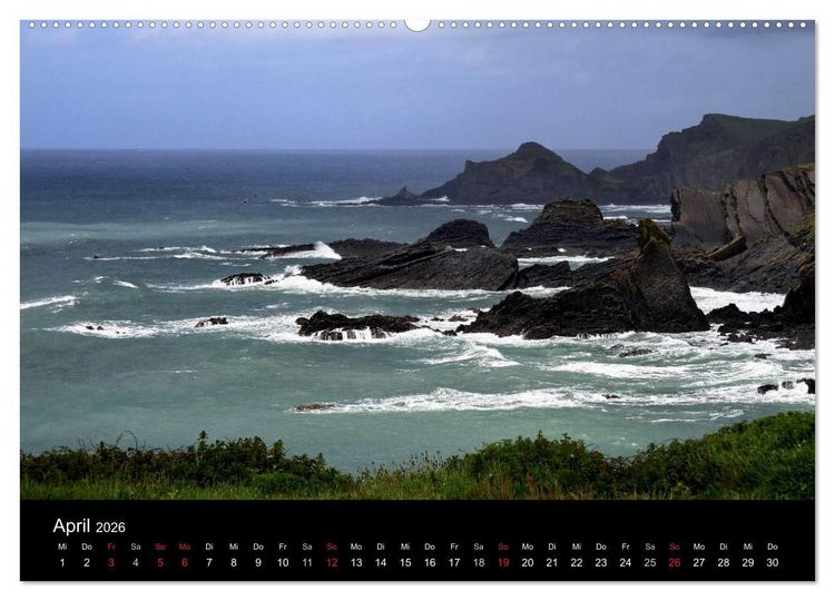 Produktbild: S&uuml;dwestengland (Wandkalender 2026 DIN A2 quer), CALVENDO Monatskalender