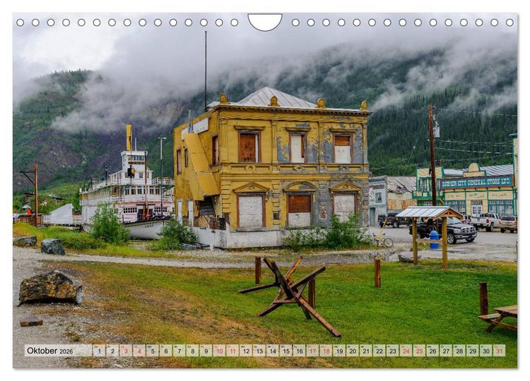 Produktbild: Willkommen in Dawson City - Die legend&auml;re Goldgr&auml;berstadt am Yukon (Wandkalender 2026 DIN A4 quer), CALVENDO Monatskalender