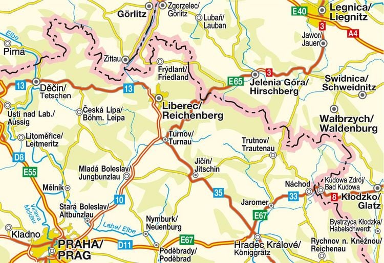 Produktbild: Tschechien CS002/Nord- u. Ostb&ouml;hmen 1:200 000