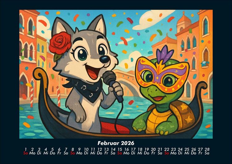Produktbild: Rose & Taz - Reise um die Welt 2026 Fotokalender DIN A4