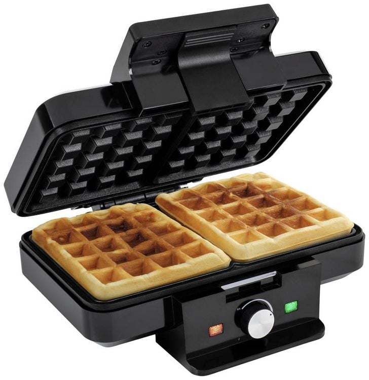 Produktbild: Tristar WF-1165 Waffeleisen stufenloser Temperaturregler Schwarz