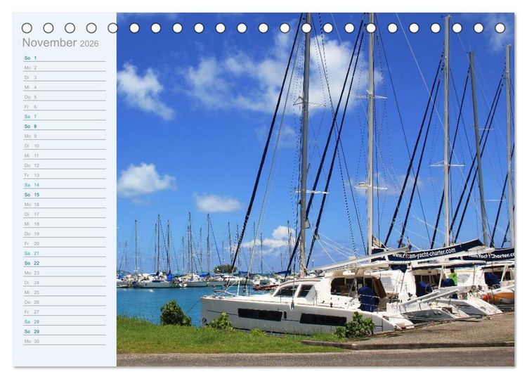 Produktbild: Katamaran-Tour (Tischkalender 2026 DIN A5 quer), CALVENDO Monatskalender