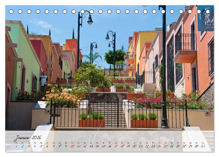 Produktbild: Mexiko - Bunte Vielfalt in Stadt und Land (Tischkalender 2026 DIN A5 quer), CALVENDO Monatskalender