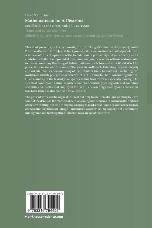 Produktbild: Mathematician for All Seasons