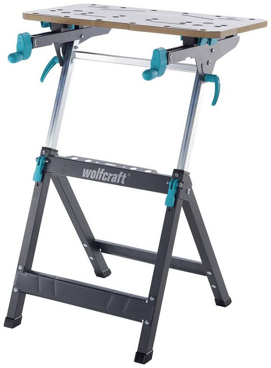 Produktbild: Wolfcraft 6871000 Spann- und Maschinentisch MASTER 750 ERGO 13.2kg Schwarz, Silber