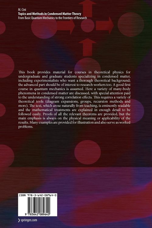 Produktbild: Topics and Methods in Condensed Matter Theory
