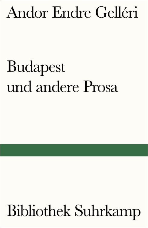 Produktbild: Budapest und andere Prosa