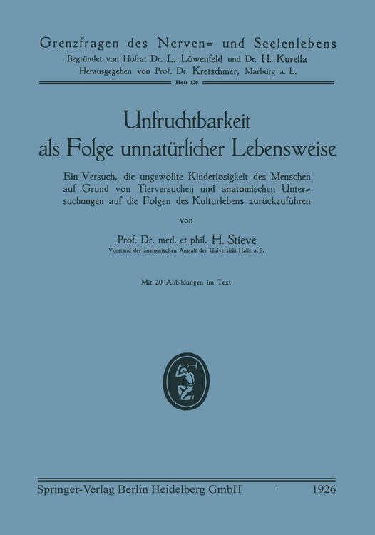 Produktbild: Unfruchtbarkeit als Folge unnat&uuml;rlicher Lebensweise