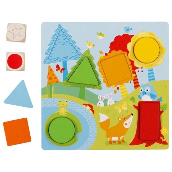 Produktbild: Farbw&uuml;rfelspiel Geometrische Formen