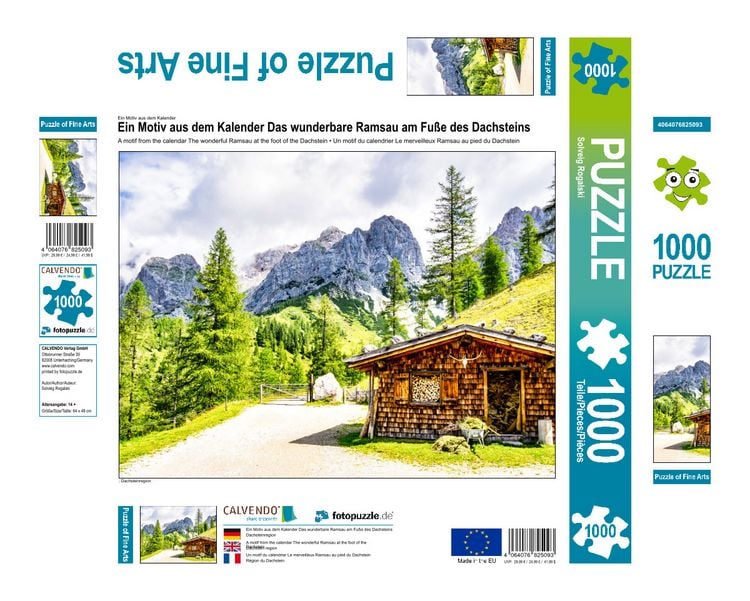 Produktbild: CALVENDO Puzzle Das wunderbare Ramsau am Fu&szlig;e des Dachsteins 1000 Teile Lege-Gr&ouml;&szlig;e 640 x 480 cm Foto-Puzzle Bild von Solveig Rogalski