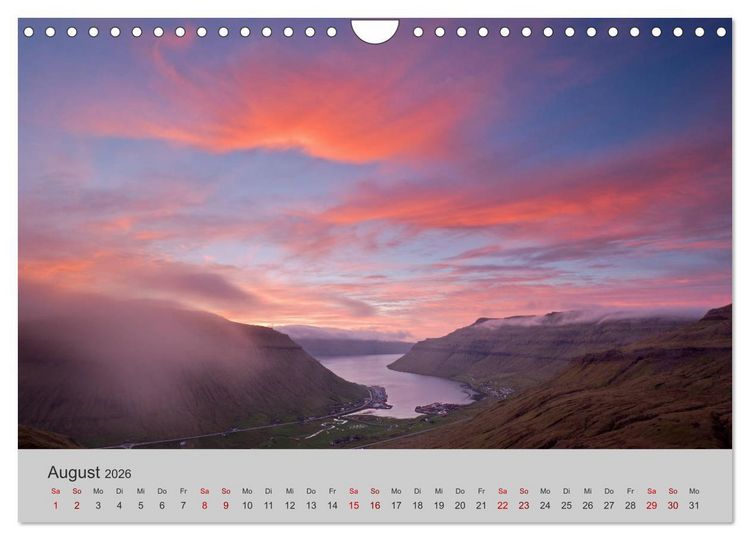 Produktbild: F&auml;r&ouml;er Inseln 2026 (Wandkalender 2026 DIN A4 quer), CALVENDO Monatskalender