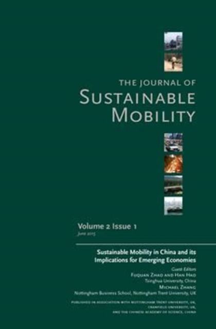 Produktbild: Journal of Sustainable Mobility Vol. 2 Issue 1