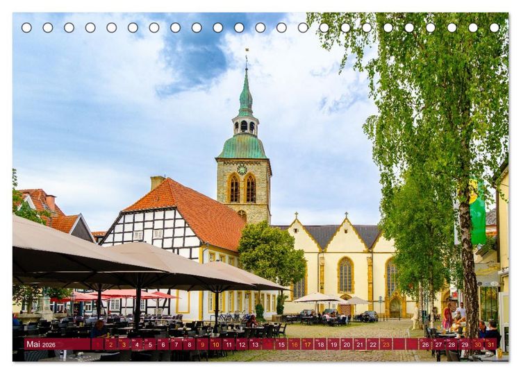 Produktbild: Ein Blick auf Rheda-Wiedenbr&uuml;ck (Tischkalender 2026 DIN A5 quer), CALVENDO Monatskalender