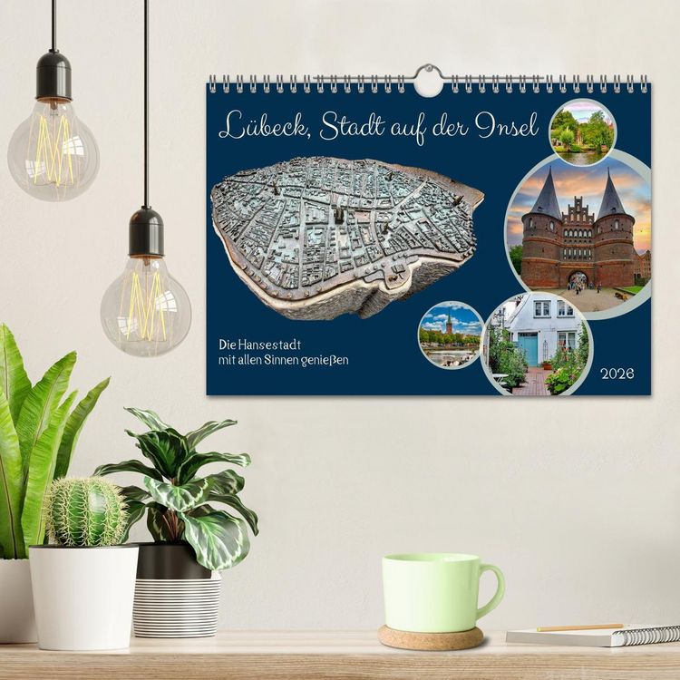 Produktbild: L&uuml;beck, Stadt auf der Insel (Wandkalender 2026 DIN A4 quer), CALVENDO Monatskalender