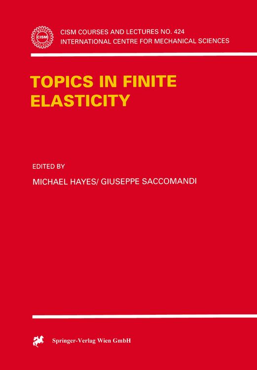 Produktbild: Topics in Finite Elasticity