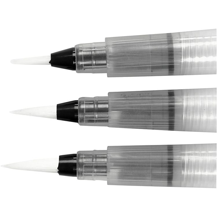 Produktbild: Creativ Company Wasserpinsel, Gr&ouml;&szlig;e S + M + L , 10 ml, 3 Stk