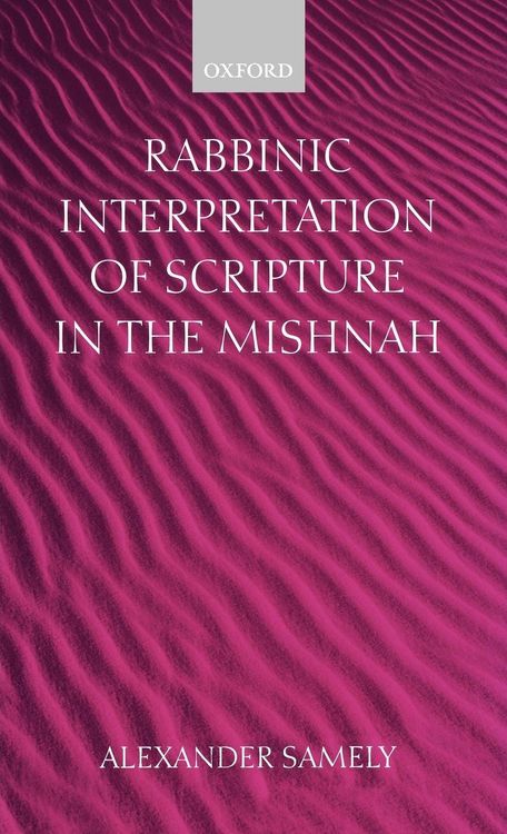Produktbild: Rabbinic Interpretation of Scripture in the Mishnah