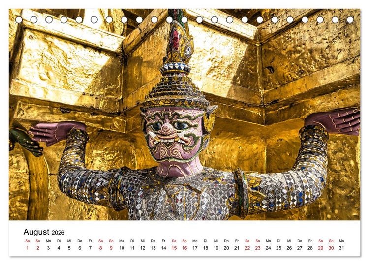 Produktbild: Bangkok das traumhafte Reiseziel (Tischkalender 2026 DIN A5 quer), CALVENDO Monatskalender