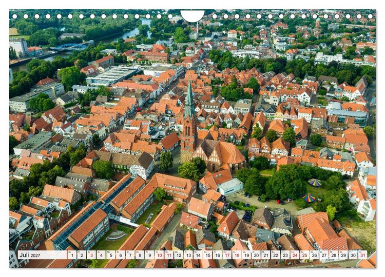 Produktbild: Ein Blick auf Nienburg an der Weser in Farbe (Wandkalender 2027 DIN A4 quer), CALVENDO Monatskalender