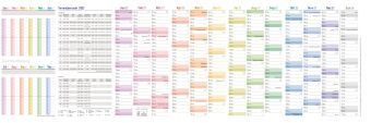 Produktbild: Urlaubs-/Team-Kalender Leporello A4 2027