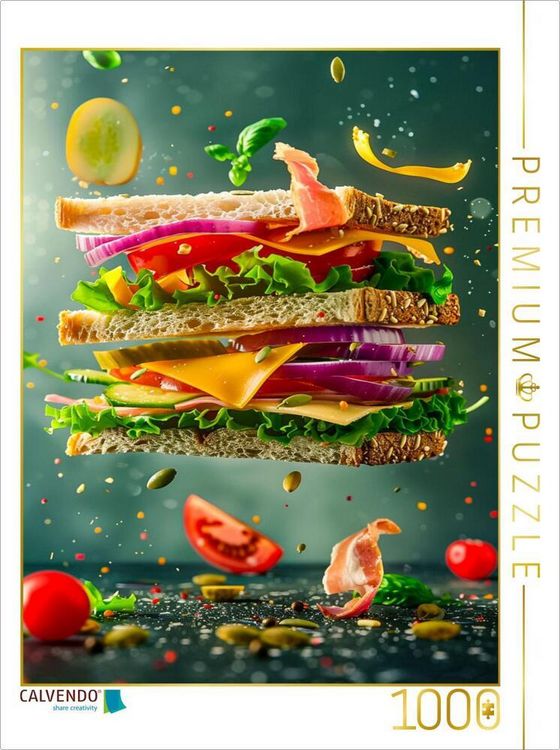Produktbild: CALVENDO Puzzle Toast | 1000 Teile Lege-Gr&ouml;&szlig;e 64x48cm Foto-Puzzle f&uuml;r gl&uuml;ckliche Stunden