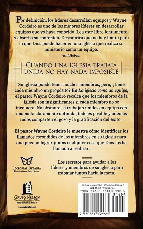 Produktbild: La Iglesia Como Un Equipo = Doing Church as a Team