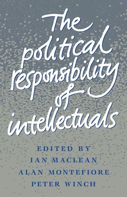 Produktbild: The Political Responsibility of Intellectuals