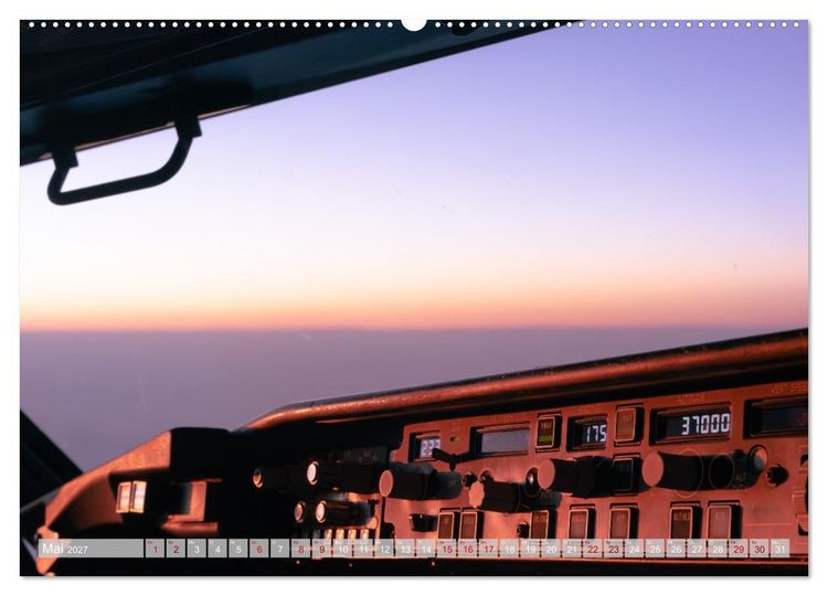 Produktbild: Himmel & Runway (hochwertiger Premium Wandkalender 2027 DIN A2 quer), Kunstdruck in Hochglanz