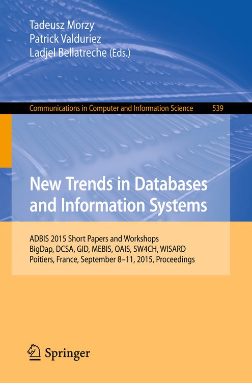 Produktbild: New Trends in Databases and Information Systems