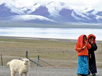 Produktbild: CALVENDO Puzzle M&auml;dchen in Tibet | 1000 Teile Lege-Gr&ouml;&szlig;e 64x48cm Foto-Puzzle f&uuml;r gl&uuml;ckliche Stunden