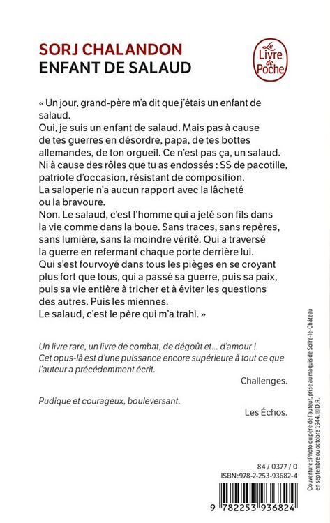 Produktbild: Enfant de salaud