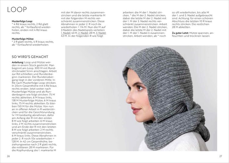Produktbild: Balaclava M&uuml;tzen stricken und h&auml;keln
