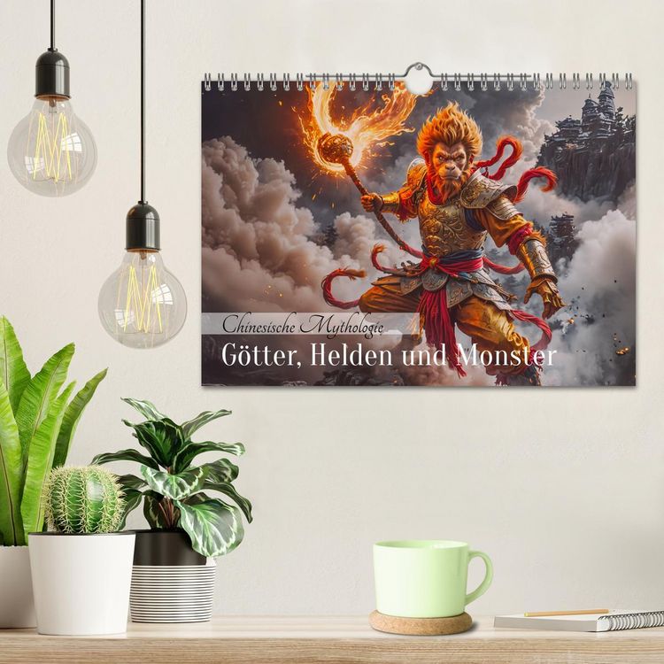 Produktbild: Chinesische Mythologie - G&ouml;tter, Helden und Monster (Wandkalender 2026 DIN A4 quer), CALVENDO Monatskalender