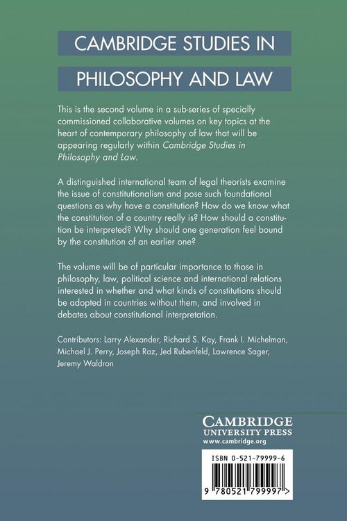 Produktbild: Constitutionalism