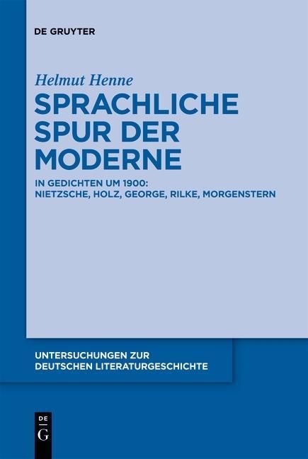 Produktbild: Sprachliche Spur der Moderne