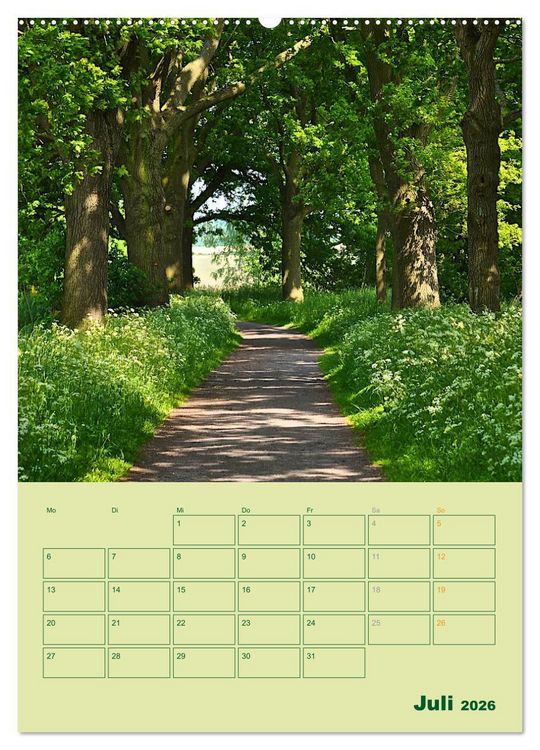 Produktbild: Wald- und Wiesenkalender 2026 Planer (hochwertiger Premium Wandkalender 2026 DIN A2 hoch), Kunstdruck in Hochglanz