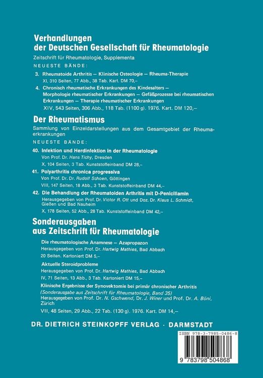 Produktbild: Clinical Results of Synovectomy in Rheumatoid Arthritis