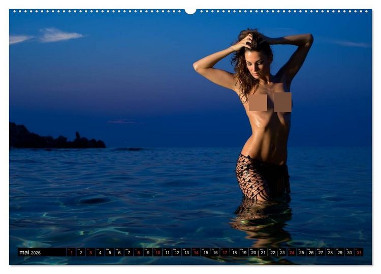 Produktbild: Saint-Tropez Les paysages et le nu (Calendrier mural 2026 DIN A2 vertical) calendrier de bureau