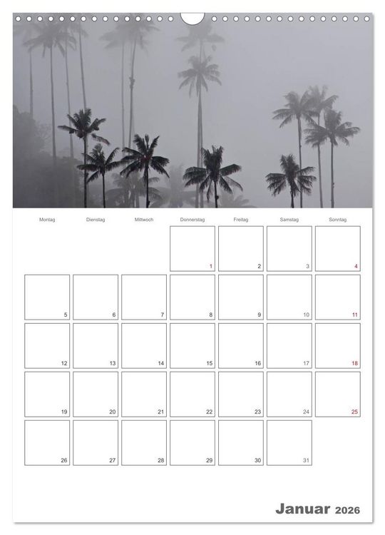 Produktbild: HOMMAGE AN KOLUMBIEN (Wandkalender 2026 DIN A3 hoch), CALVENDO Monatskalender