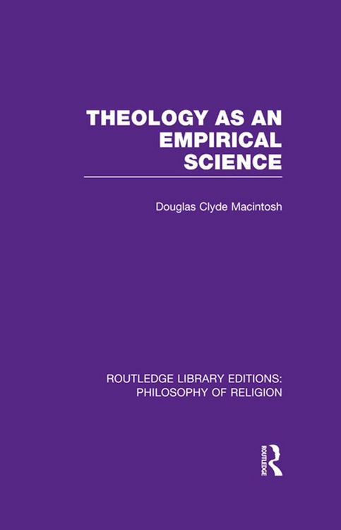 Produktbild: Theology as an Empirical Science